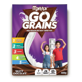 manna go grains multigrain instant drink mix for kids chocolate flavour 400 gm 